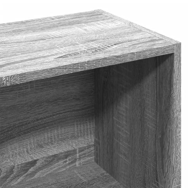 vidaXL Kirjahylly harmaa Sonoma 57x28,5x107,5 cm tekninen puu