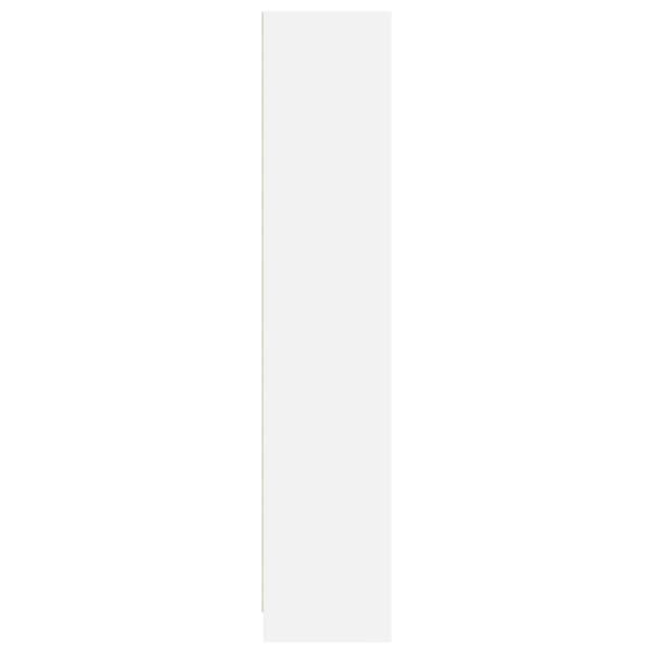 vidaXL Bokhylle hvit 57x28,5x107,5 cm konstruert tre