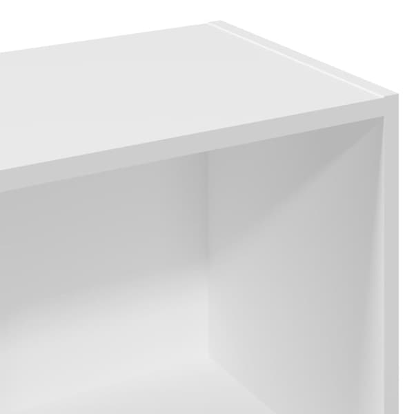 vidaXL Bokhylle hvit 57x28,5x107,5 cm konstruert tre