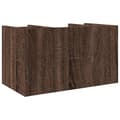 Miniatyrbilde 7 av 10: vidaXL Hylle til skrivebord brun eik 44,5x24x25 cm konstruert tre