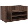 Miniatyrbilde 1 av 10: vidaXL Hylle til skrivebord brun eik 44,5x24x25 cm konstruert tre