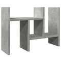 Miniatyrbilde 3 av 11: vidaXL Hylle til skrivebord betonggrå 34,5x15,5x35,5 cm konstruert tre