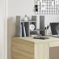 Miniatyrbilde 4 av 11: vidaXL Hylle til skrivebord betonggrå 34,5x15,5x35,5 cm konstruert tre