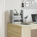Miniatyrbilde 5 av 11: vidaXL Hylle til skrivebord betonggrå 34,5x15,5x35,5 cm konstruert tre