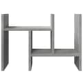 Miniatyrbilde 6 av 11: vidaXL Hylle til skrivebord betonggrå 34,5x15,5x35,5 cm konstruert tre