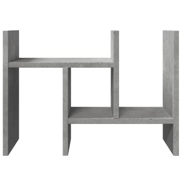vidaXL Hylle til skrivebord betonggrå 34,5x15,5x35,5 cm konstruert tre