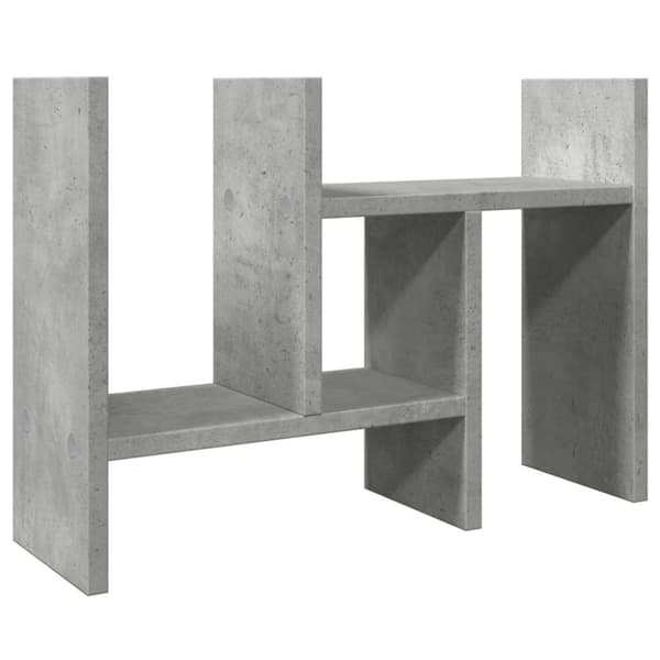 vidaXL Hylle til skrivebord betonggrå 34,5x15,5x35,5 cm konstruert tre