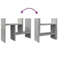 Miniatyrbilde 9 av 11: vidaXL Hylle til skrivebord betonggrå 34,5x15,5x35,5 cm konstruert tre