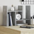 Miniatyrbilde 2 av 11: vidaXL Hylle til skrivebord betonggrå 34,5x15,5x35,5 cm konstruert tre