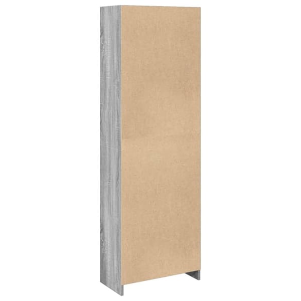 vidaXL Bokhylle grå sonoma 57x28,5x174 cm konstruert tre