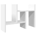 Miniatyrbilde 8 av 11: vidaXL Hylle til skrivebord svart 34,5x15,5x35,5 cm konstruert tre