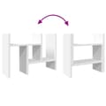 Miniatyrbilde 9 av 11: vidaXL Hylle til skrivebord svart 34,5x15,5x35,5 cm konstruert tre