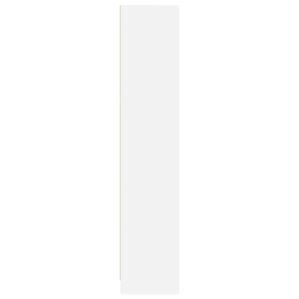 vidaXL Bokhylle hvit 57x28,5x141 cm konstruert tre