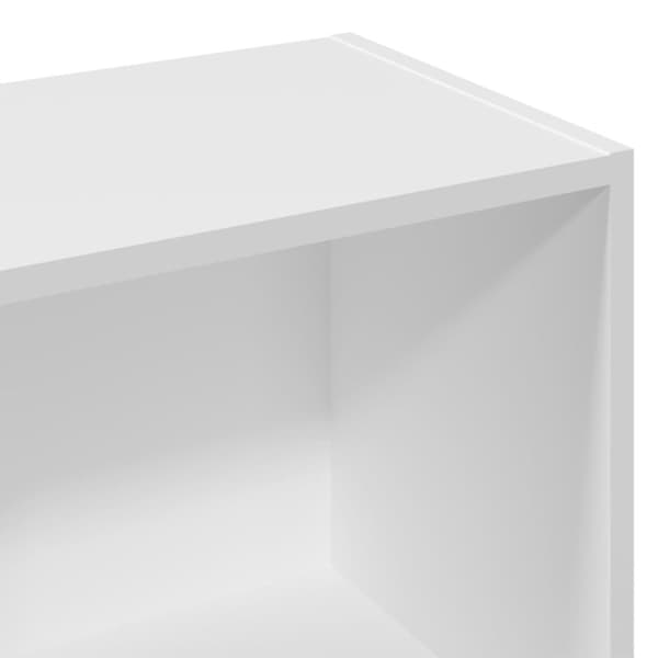 vidaXL Bokhylle hvit 57x28,5x141 cm konstruert tre