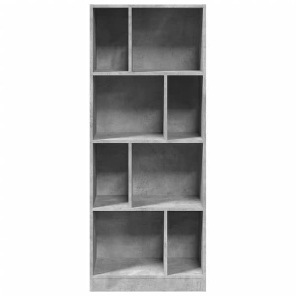 vidaXL bogreol 57x28,5x141 cm konstrueret træ betongrå
