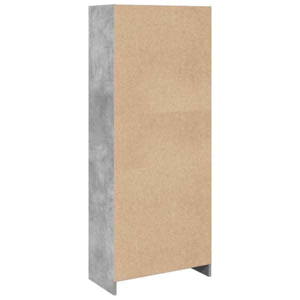vidaXL bogreol 57x28,5x141 cm konstrueret træ betongrå