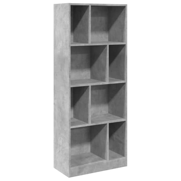 vidaXL bogreol 57x28,5x141 cm konstrueret træ betongrå