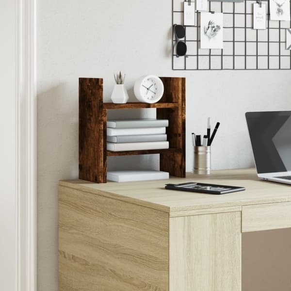 vidaXL dueslag 34,5x15,5x35,5 cm konstrueret træ røget eg