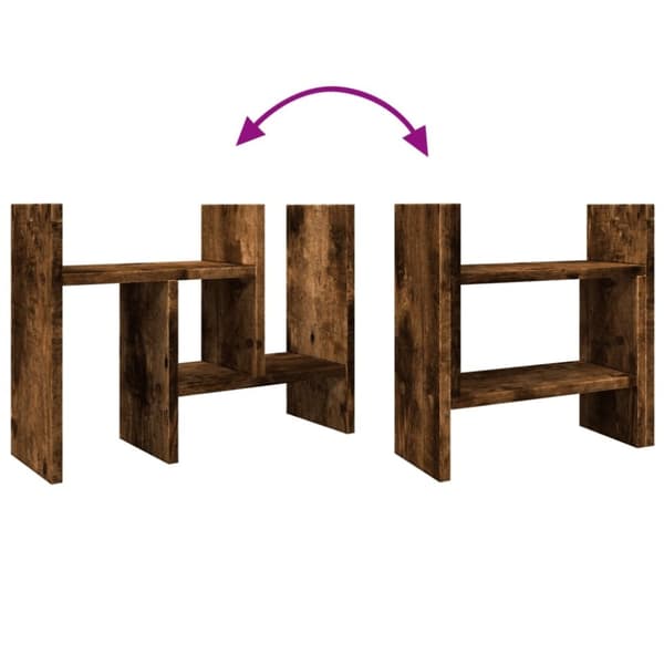 vidaXL dueslag 34,5x15,5x35,5 cm konstrueret træ røget eg