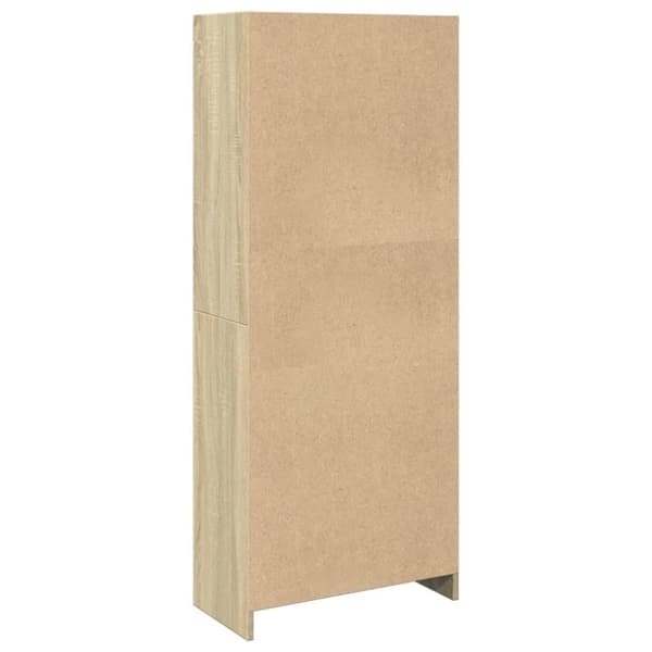 vidaXL Bokhylle sonoma eik 57x28,5x141 cm konstruert tre