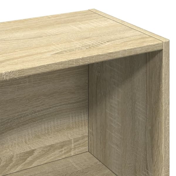 vidaXL Bokhylle sonoma eik 57x28,5x141 cm konstruert tre