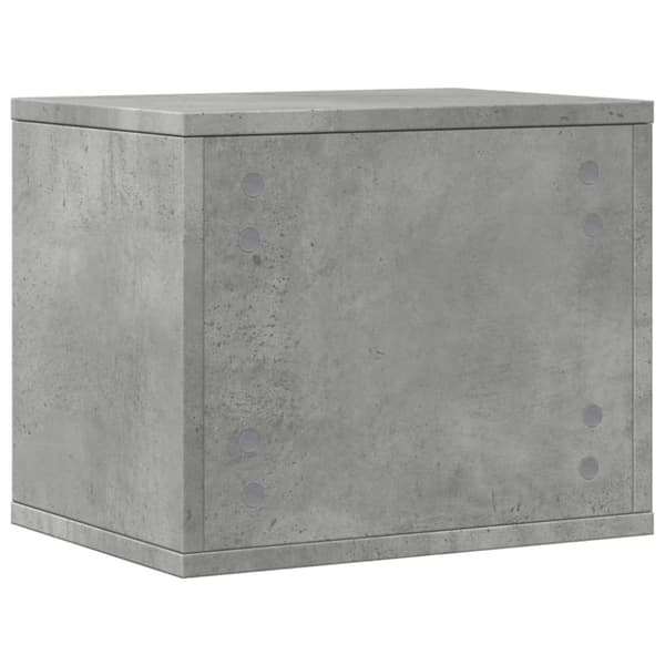 vidaXL Skrivbordshyllor betonggrå 36x26x29,5 cm konstruerat trä