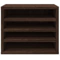Miniatyrbilde 5 av 10: vidaXL Hylle til skrivebord brun eik 36x26x29,5 cm konstruert tre