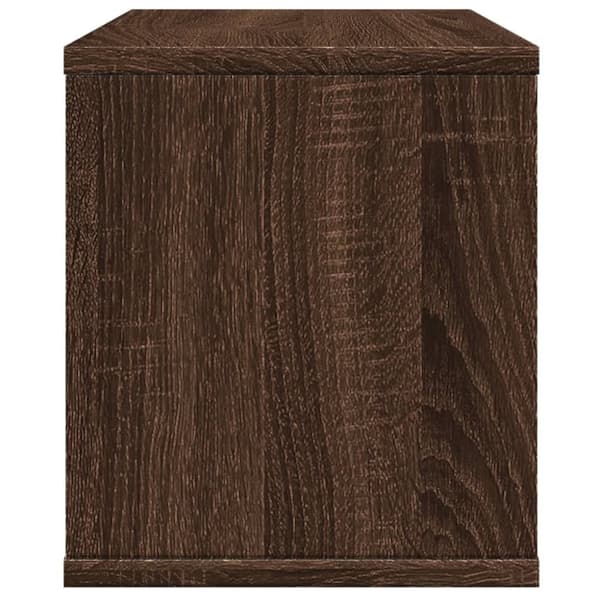 vidaXL Hylle til skrivebord brun eik 36x26x29,5 cm konstruert tre