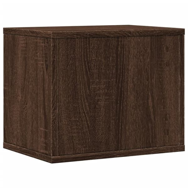 vidaXL Hylle til skrivebord brun eik 36x26x29,5 cm konstruert tre