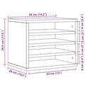 Miniatyrbilde 10 av 10: vidaXL Hylle til skrivebord sonoma eik 36x26x29,5 cm konstruert tre