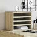 Miniatyrbilde 2 av 10: vidaXL Hylle til skrivebord sonoma eik 36x26x29,5 cm konstruert tre