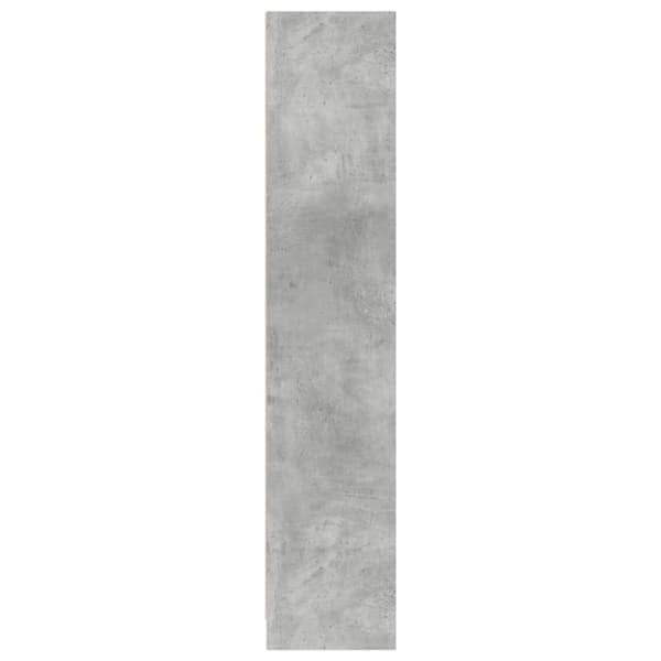 vidaXL Bokhylle betonggrå 57x28,5x107,5 cm konstruert tre