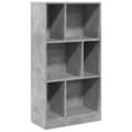 Miniatyrbilde 1 av 11: vidaXL Bokhylle betonggrå 57x28,5x107,5 cm konstruert tre