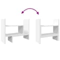 Miniatyrbilde 9 av 11: vidaXL Hylle til skrivebord hvit 38,5x17x39 cm konstruert tre