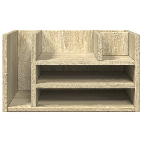 vidaXL dueslag til skrivebord 44,5x24x25 cm konstrueret træ sonoma-eg