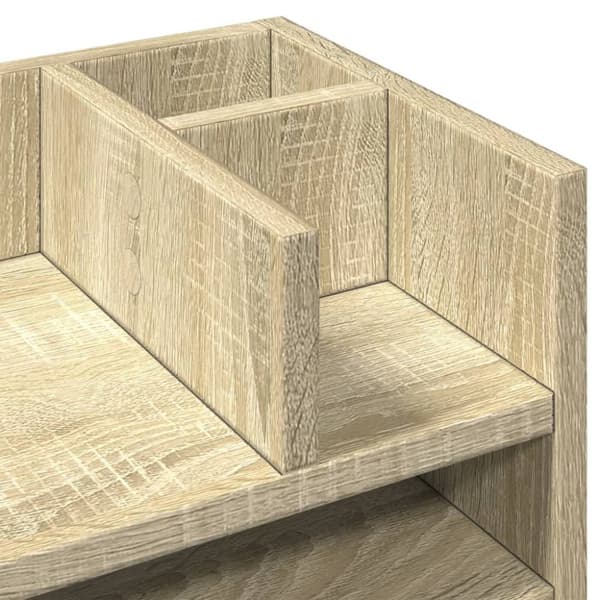vidaXL dueslag til skrivebord 44,5x24x25 cm konstrueret træ sonoma-eg