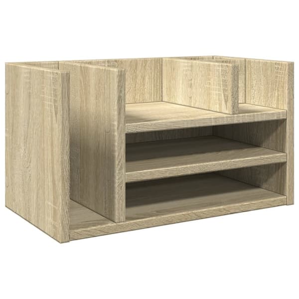 vidaXL dueslag til skrivebord 44,5x24x25 cm konstrueret træ sonoma-eg