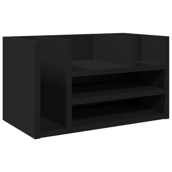 vidaXL Pöydän järjestäjä musta 44,5x24x25 cm tekninen puu