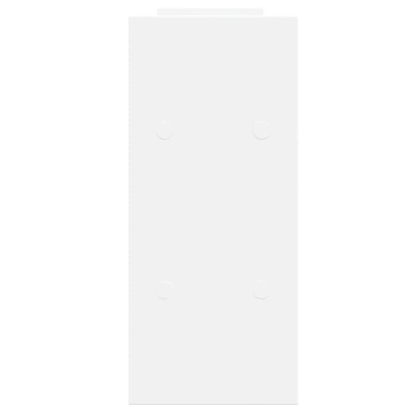 vidaXL hylde til skrivebord 38,5x17x39 cm konstrueret træ hvid