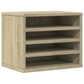 Miniatyrbillede 1 af 10: vidaXL dueslag til skrivebord 36x26x29,5 cm konstrueret træ sonoma-eg