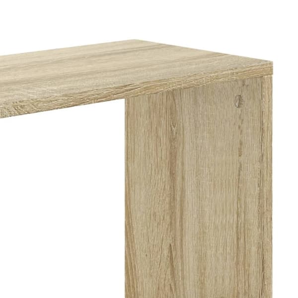 vidaXL Bokhylle 5 etasjer røkt eik 80,5x23,5x162,5 cm konstruert tre