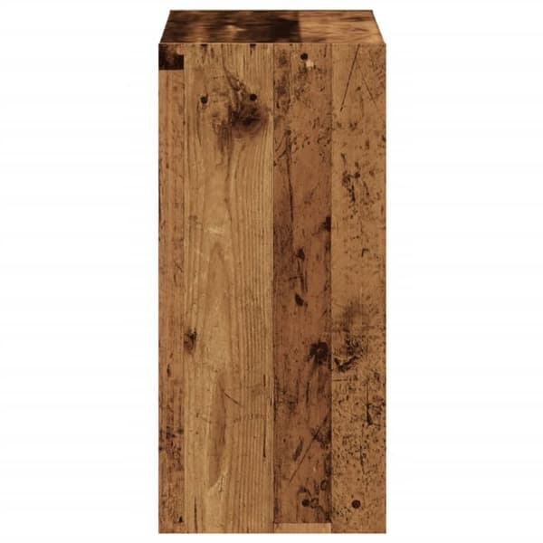 vidaXL Kirjahylly vanha puu 68,5x32x68,5 cm tekninen puu