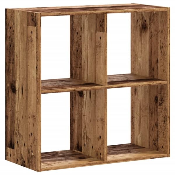 vidaXL Kirjahylly vanha puu 68,5x32x68,5 cm tekninen puu