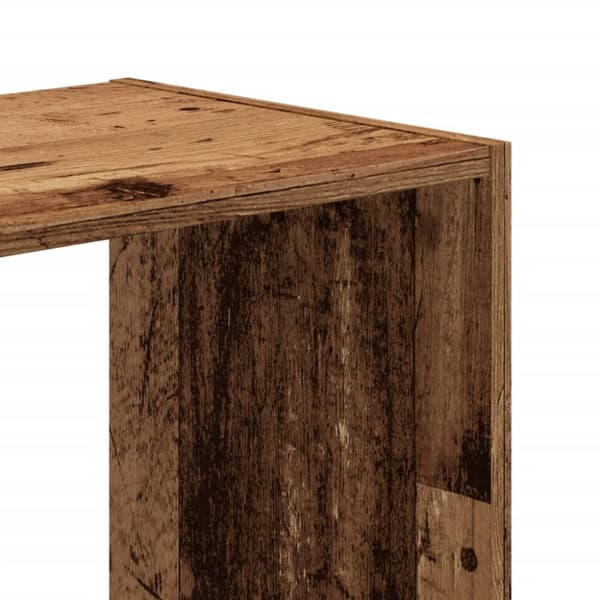 vidaXL Kirjahylly vanha puu 68,5x32x68,5 cm tekninen puu