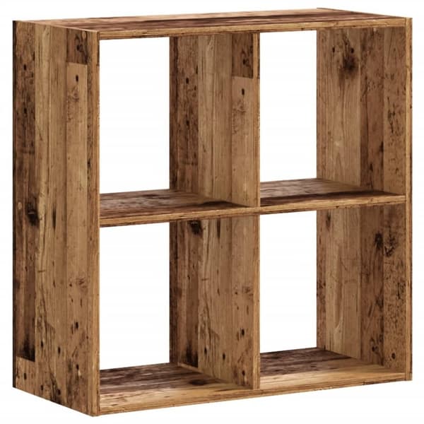 vidaXL Kirjahylly vanha puu 68,5x32x68,5 cm tekninen puu