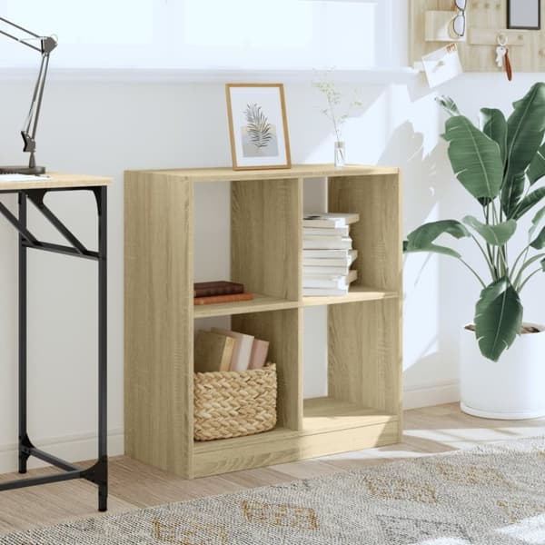 vidaXL skab 68,5x32x75 cm konstrueret træ sonoma-eg