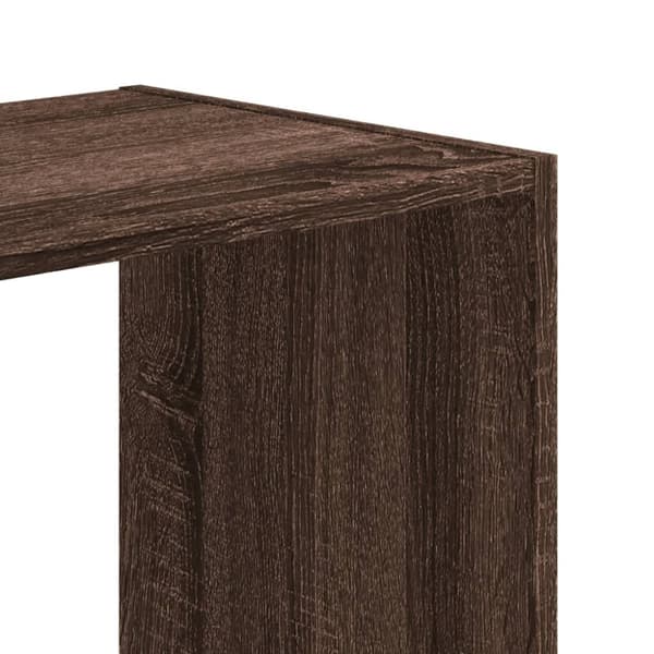 vidaXL skab 68,5x32x75 cm konstrueret træ brun egetræsfarve