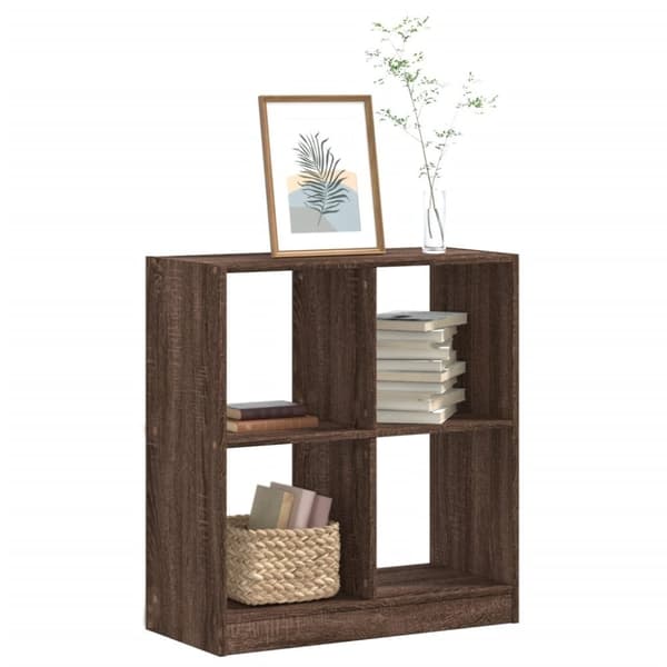 vidaXL skab 68,5x32x75 cm konstrueret træ brun egetræsfarve