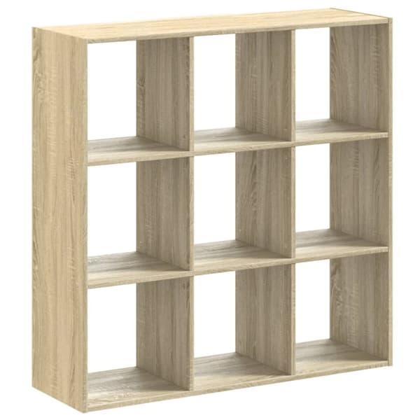 vidaXL bogreol 102x32x102 cm konstrueret træ sonoma-eg
