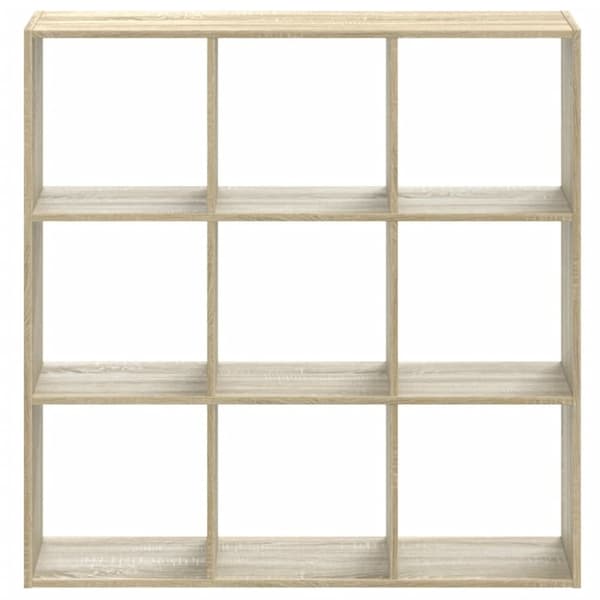 vidaXL bogreol 102x32x102 cm konstrueret træ sonoma-eg